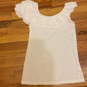 Lilly Pulitzer one shoulder ruffle top